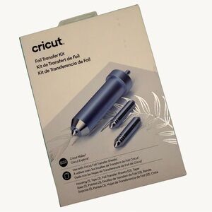 New Cricut Foil Transfer Kit  for Cricut Maker and Explore - Metallic Blue Blade